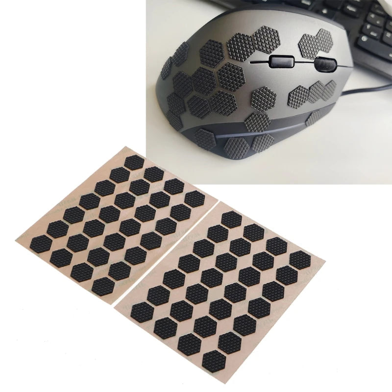Hotline Games Mouse Grip Tape DIY Version Self Adhesive Design Sweat Resistant Tape Pads Mouse Side Stickers P9JD