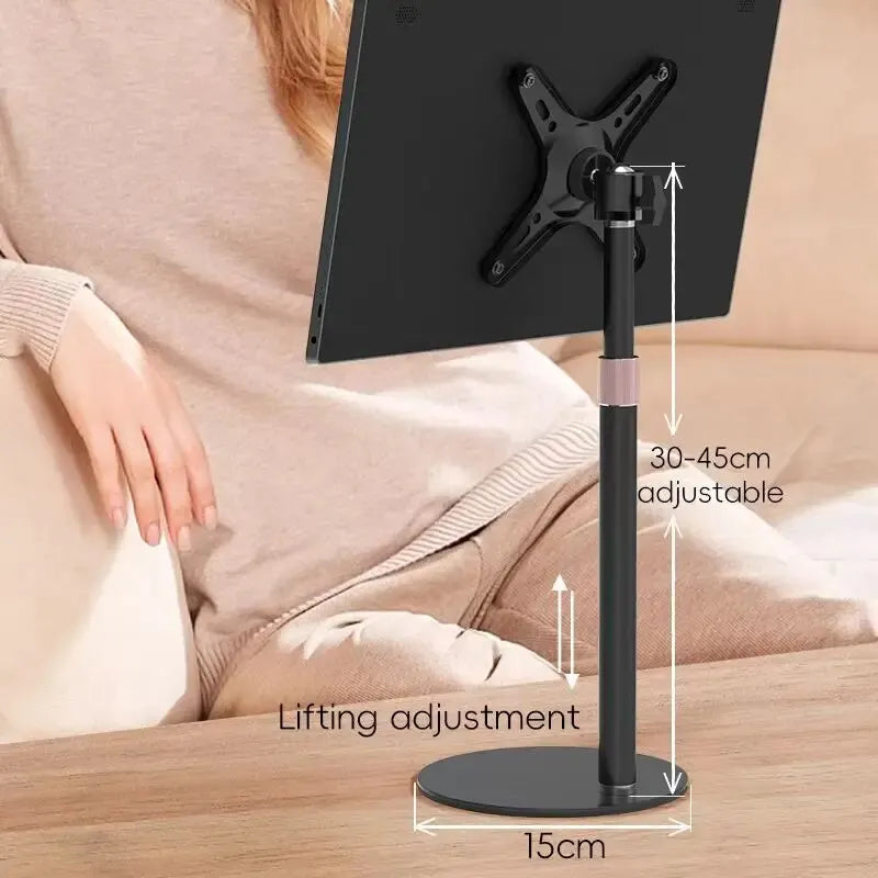 Kimdoole VESA Monitor Desk Mount Single Monitor Stands Freestanding Fits 13'' to 18'' Computer Screen with Height Adjustable