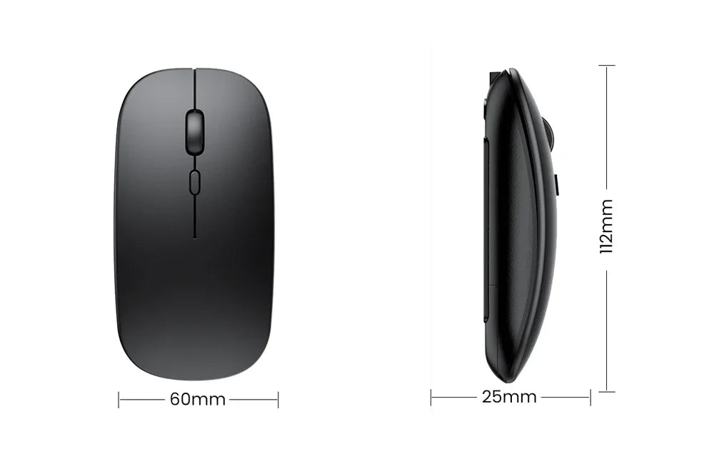 Wireless Mouse Rechargeable Dual Modes Bluetooth-combatible 2.4G USB Computer Mice For Laptop iPad Tablet Notebook Gaming Mouse