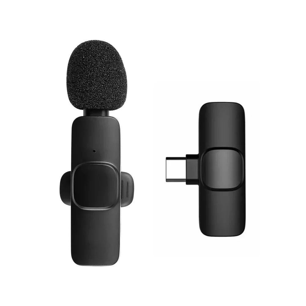 Microphone Wireless Lavalier Microphone for Live Streaming/YouTube/TikTok/Facebook Live Noise Reduction Mic For iPhone/Android