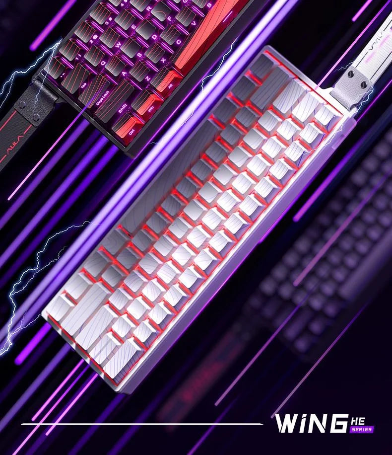 Aula Win68 HE Magnetic Switch MIni E-sports Gaming Keyboard 8k Wired Custom Hot Swap RGB Mechanical Keyboard for Pc Gamer Gift