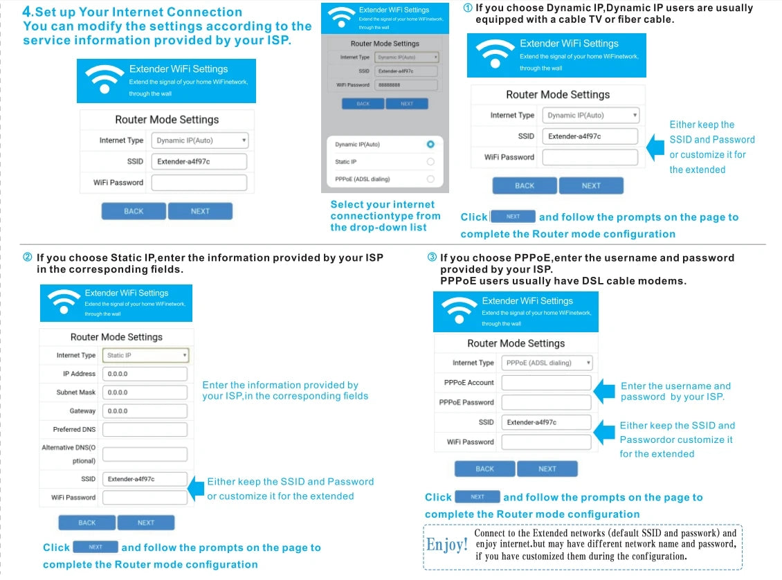 Wireless Repeater 1200Mbps Wifi Signal Booster Dual-Band 2.4G 5G WiFi Extender Gigabit WiFi Amplifier WPS Router Home