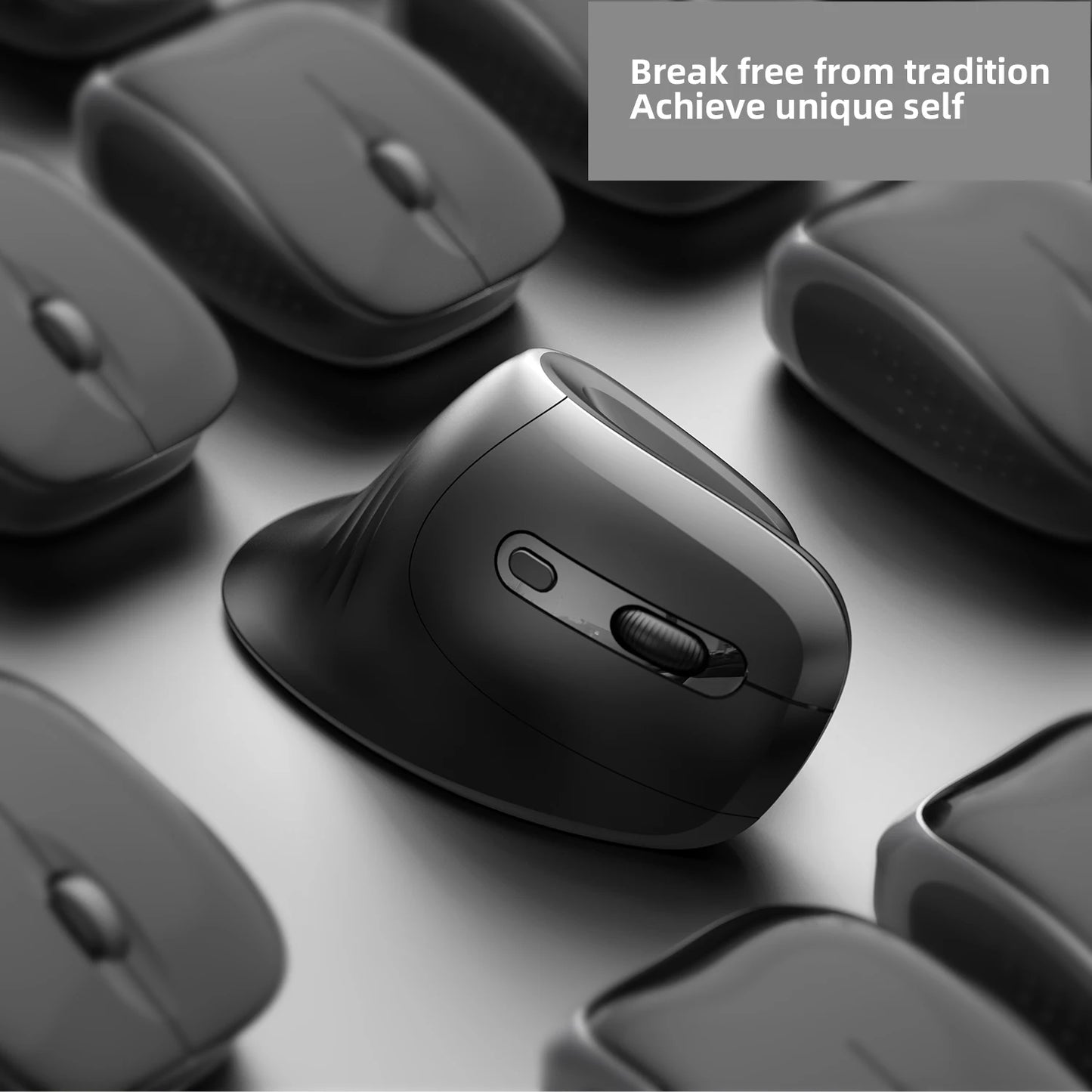 Ergonomic 2.4G USB Wireless Vertical Mouse Battery Silent Wrist Healthy Mice Mause for Laptop Computer Office Work Gamin
