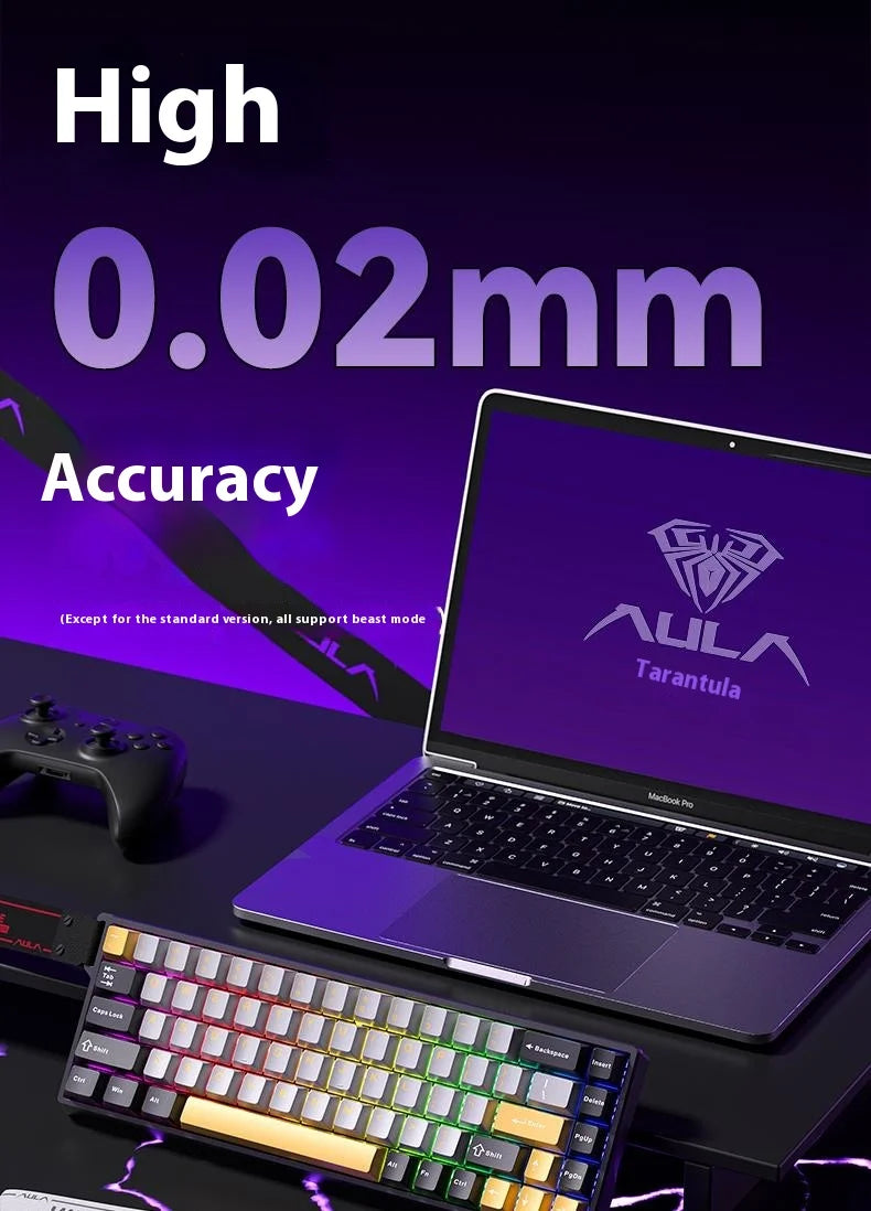 Aula Win68 HE Magnetic Switch MIni E-sports Gaming Keyboard 8k Wired Custom Hot Swap RGB Mechanical Keyboard for Pc Gamer Gift