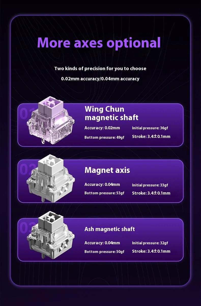 Aula Win68 HE Magnetic Switch MIni E-sports Gaming Keyboard 8k Wired Custom Hot Swap RGB Mechanical Keyboard for Pc Gamer Gift
