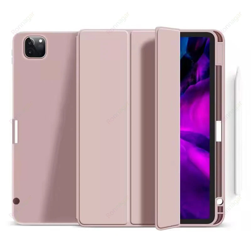 For iPad Air 5 Case ipad Air 4 iPad iPad 10th Generation Case iPad Pro 11 M1 M2 Silicone Stand Support 2nd Gen Pencil Charging