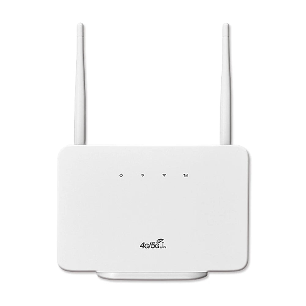 4G LTE CPE Router Modem 300Mbps Wireless Hotspot External Antenna with Sim Card Slot EU Plug for Home Travel Work