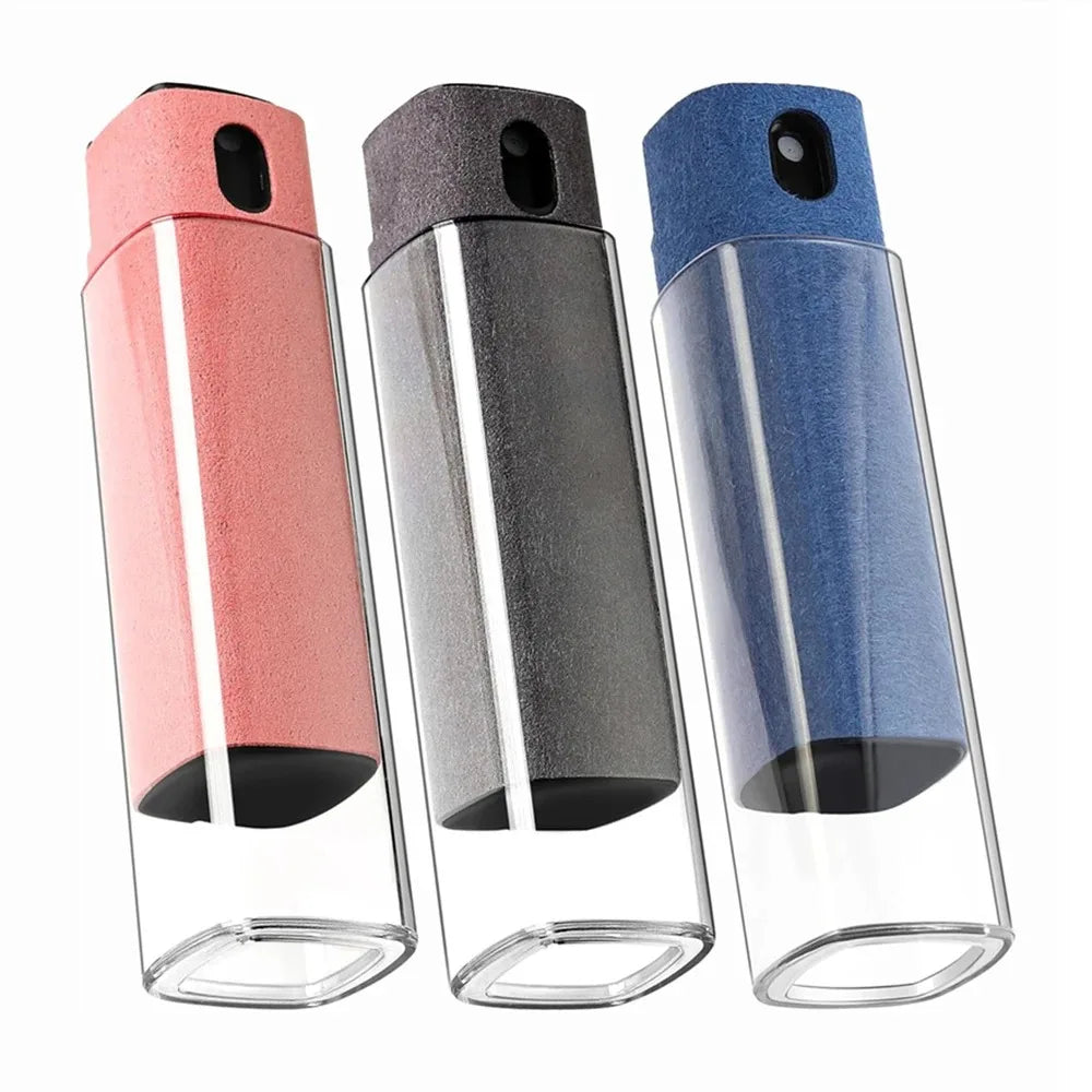 Microfiber Screen Cleaner Spray Bottle Set Mobile Phone Ipad Computer Microfiber Cloth Wipe Iphone Cleaning Glasses Wipes