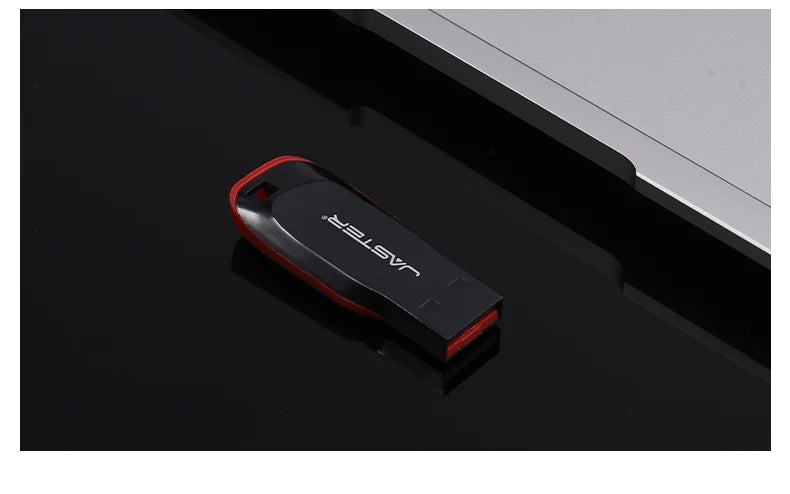 JASTER Plastic USB Flash Drive 128GB Key Chain Memory Stick 64GB Mini Pen Drive 32GB Black Creative Business Gift 16GB 8GB 4GB
