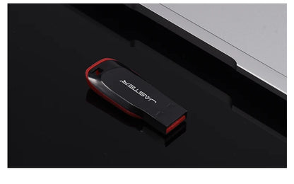 JASTER Plastic USB Flash Drive 128GB Key Chain Memory Stick 64GB Mini Pen Drive 32GB Black Creative Business Gift 16GB 8GB 4GB