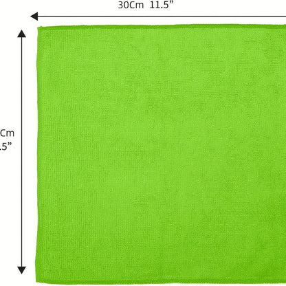 Microfiber Cleaning Cloths - Polyester, multi-surface streak-free. For outdoor, bathroom, kitchen, patio. Super absorbent, versa