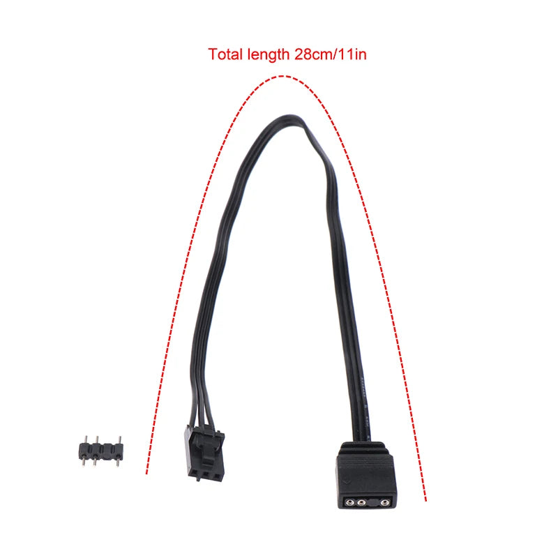 Adapter Cable For Corsair RGB To Standard ARGB 4Pin 3Pin Adapter Connector Pirate Ship Controller Adapter Line QL LL120 ICUE