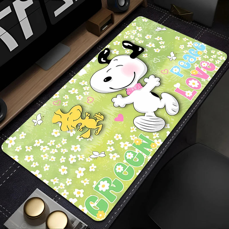 Mouse pad large Gaming Desk Mat Computer Keyboard desk pad Mats Non-slip rubber Game player PC carpet S-Snoopy Mousepad Kawaii