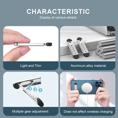 Oatsbasf Portable Laptop Holder Invisible Adhesive Non-slip Notebook Stand For Macbook Pro Air iPad Lenovo PC Cooling Tablet Leg
