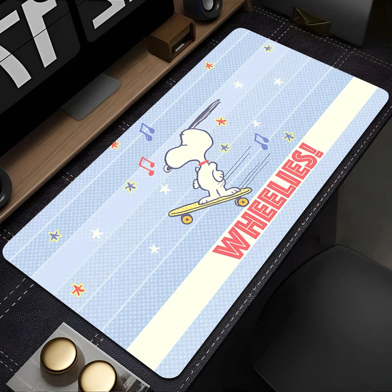 Mouse pad large Gaming Desk Mat Computer Keyboard desk pad Mats Non-slip rubber Game player PC carpet S-Snoopy Mousepad Kawaii