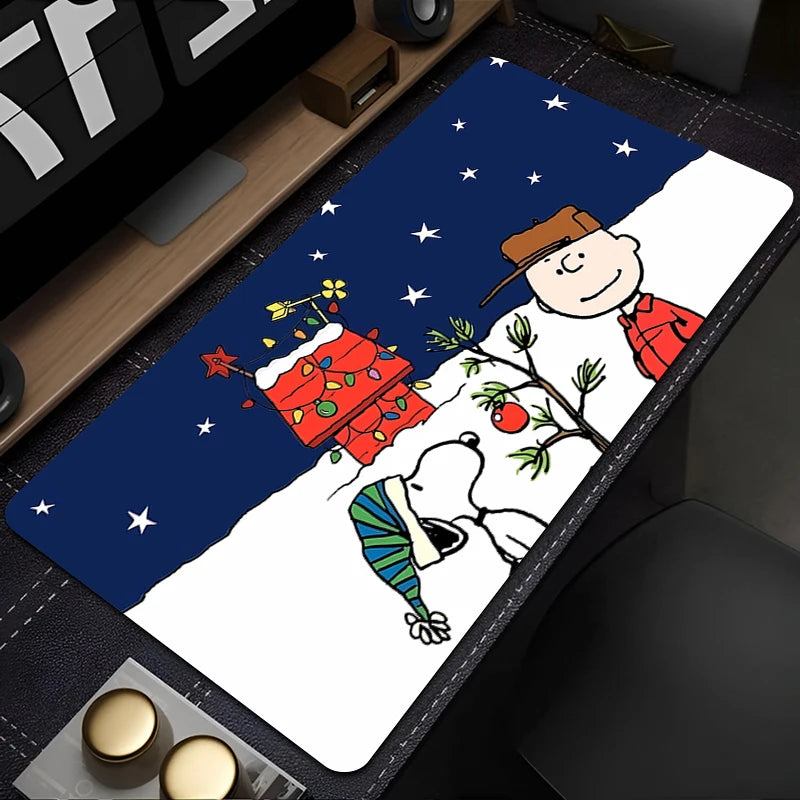 Mouse pad large Gaming Desk Mat Computer Keyboard desk pad Mats Non-slip rubber Game player PC carpet S-Snoopy Mousepad Kawaii