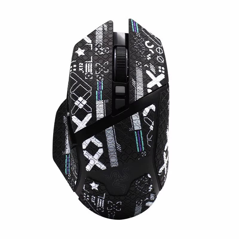 Mouse Grip Tape Skate Handmade Sticker Non Slip Lizard Skin Suck Sweat for Razer Basilisk X Hyperspeed Wireless Ultimate V2 V3