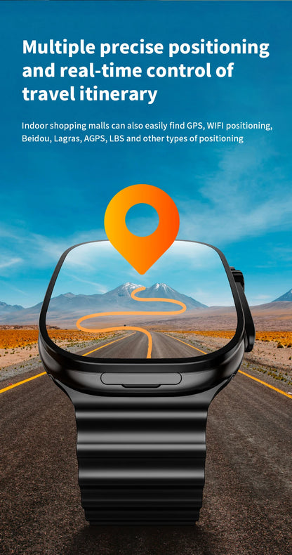 JC02 Pro Smart Watch 2.2 inch Amoled 4G/5G WIFI GPS Curved Screen 480*520 Display App Download Android 10 Sim Card Smartwatch