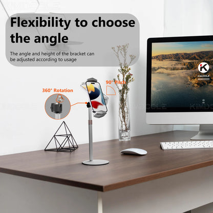 Kimdoole VESA Monitor Desk Mount Single Monitor Stands Freestanding Fits 13'' to 18'' Computer Screen with Height Adjustable