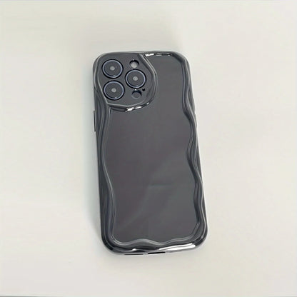 3D Wave Cute Casual Shockproof Phone Case For iPhone 17 16 Pro Max 15 14 13 12 11 XS X XR 7 8 Plus Camera Lens Protection Cover