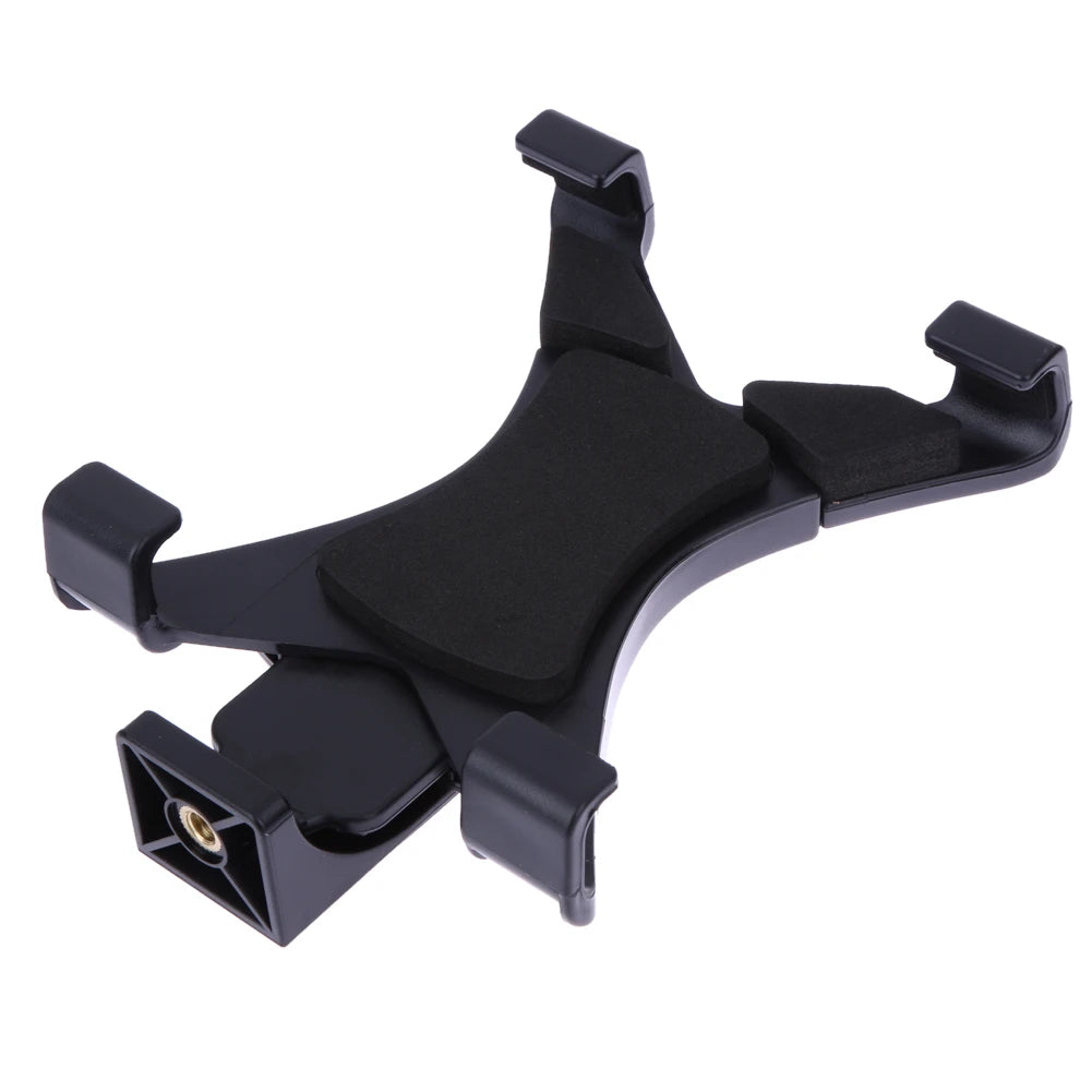 Tablet Stand Tablet Tripod Mount Adapter 1/4in Thread Adapter Tablet Clamp for iPad 2/3/4/Air/Air 2/Mini/Galaxy Tab 7