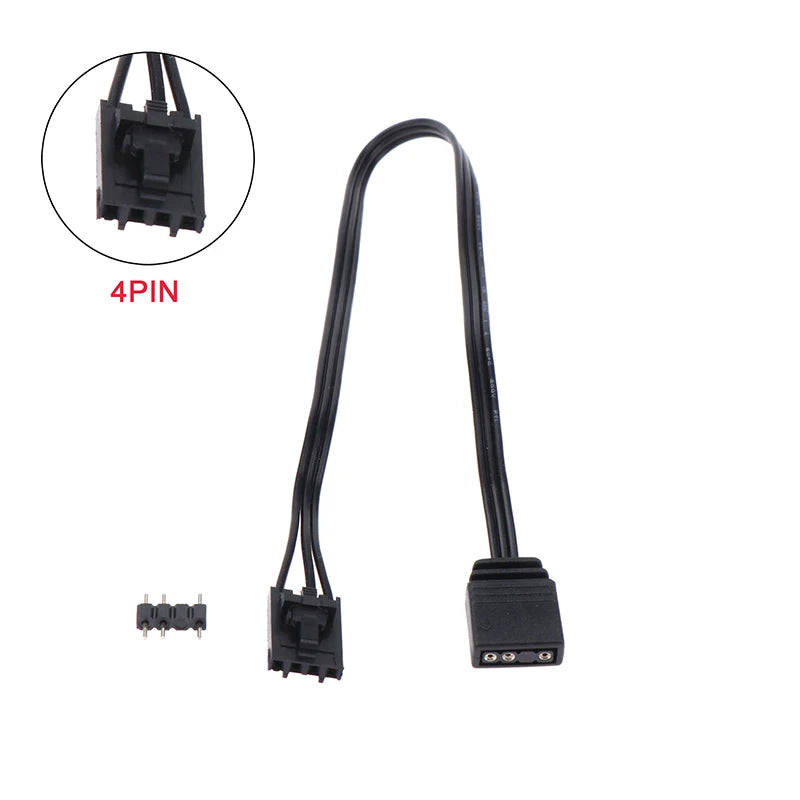 Adapter Cable For Corsair RGB To Standard ARGB 4Pin 3Pin Adapter Connector Pirate Ship Controller Adapter Line QL LL120 ICUE