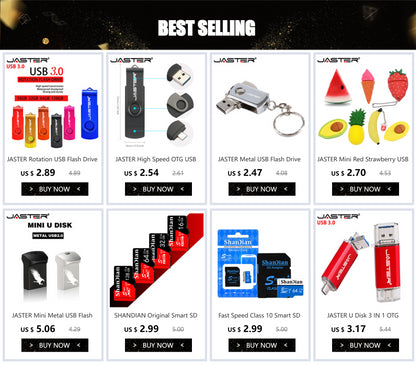 JASTER 3.0 USB Flash Drive 64GB Metal Pen Drive 8GB 16GB 32GB High Speed USB Stick Pendrives for Computer