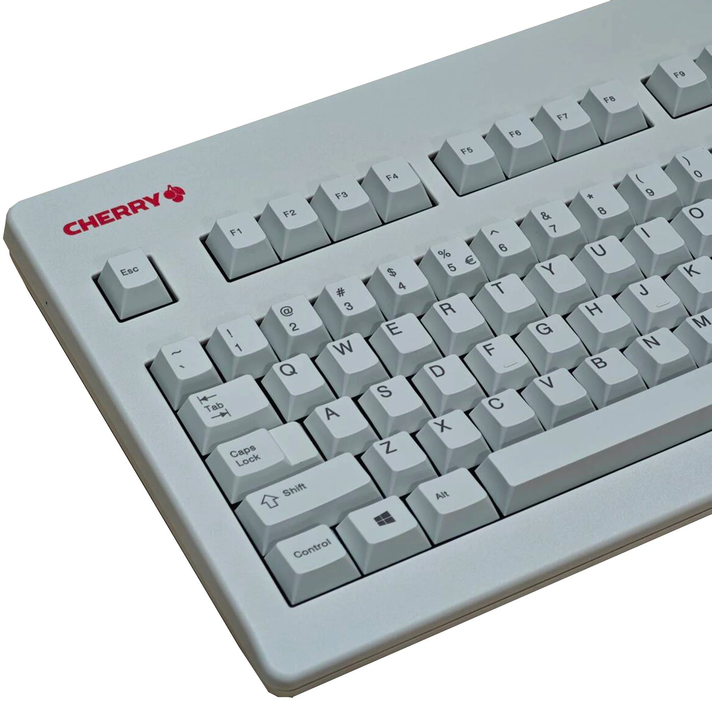CHERRY G80-3494 Black White Plastic Case Black Green Silent Red Switch 104 Full Size Retro Typing Mechanical Keyboard