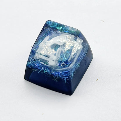 NEW Butterfly Custom Keycaps Resin Drip Glue Cherry Transparent Cross Shaft for ESC Game Mechanical Keyboard Keycap