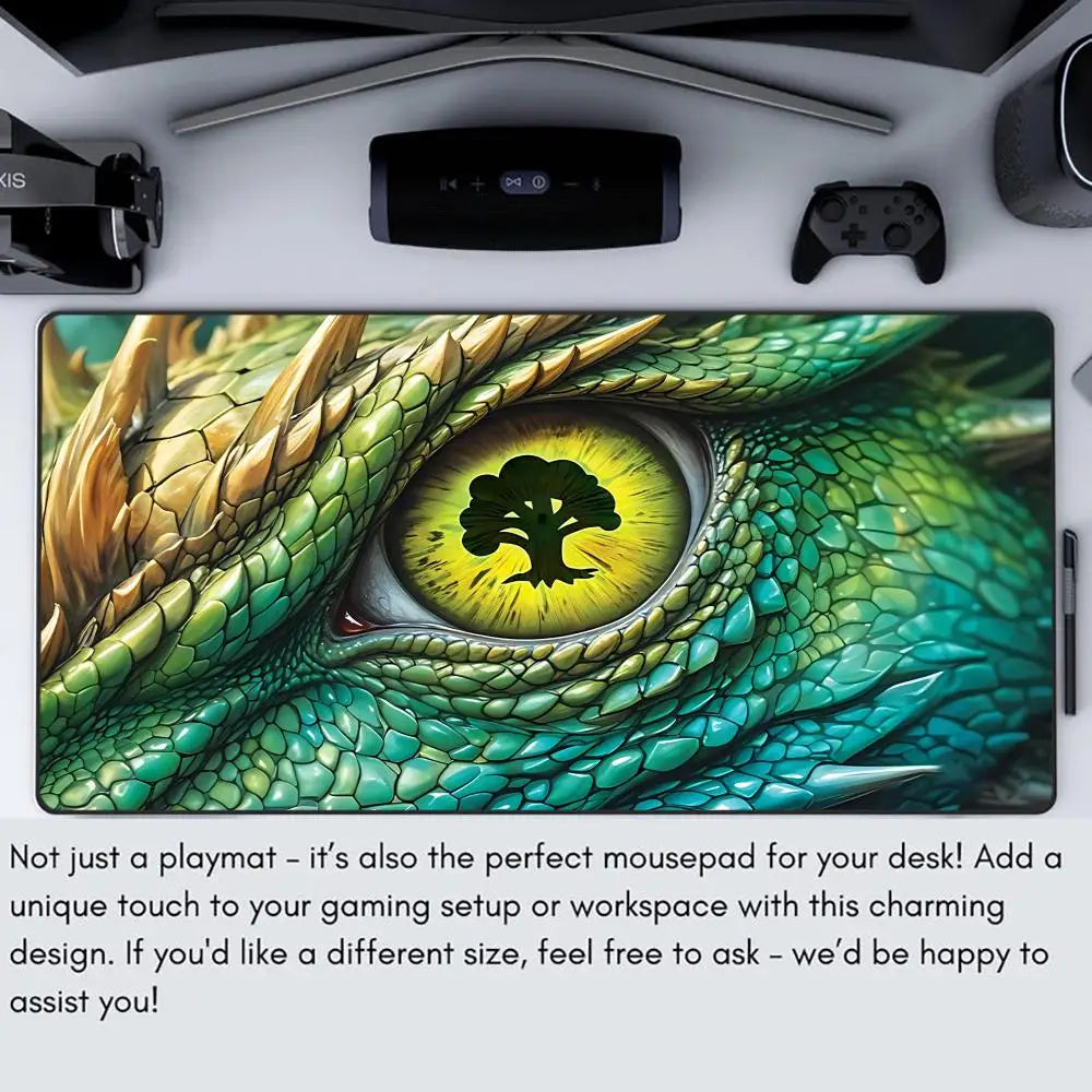 Red Dragon Eyes Mouse Pad The Magic Gathering Play Mats XXL Non-Slip TCG Playmat Rubber MTG DTCG CCG RPG Trading Cards Desk Mats