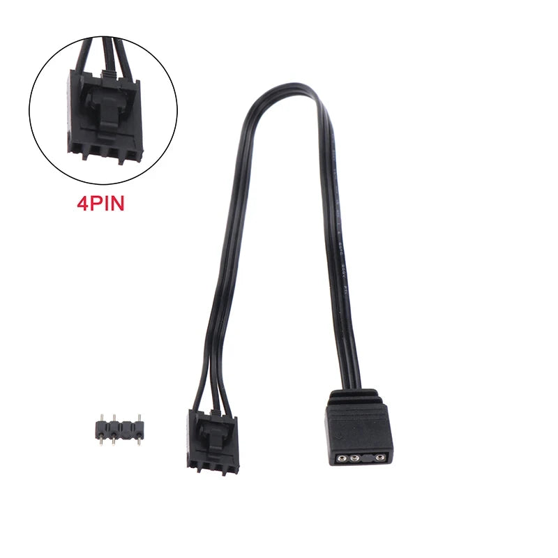 Adapter Cable For Corsair RGB To Standard ARGB 4Pin 3Pin Adapter Connector Pirate Ship Controller Adapter Line QL LL120 ICUE