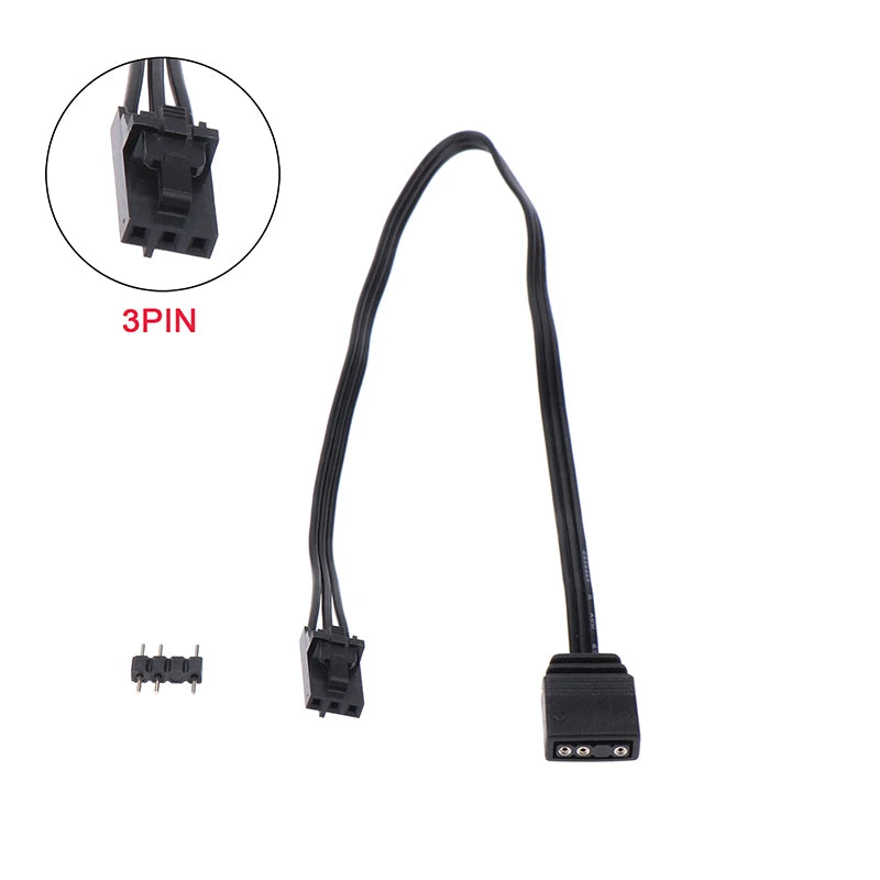 Adapter Cable For Corsair RGB To Standard ARGB 4Pin 3Pin Adapter Connector Pirate Ship Controller Adapter Line QL LL120 ICUE
