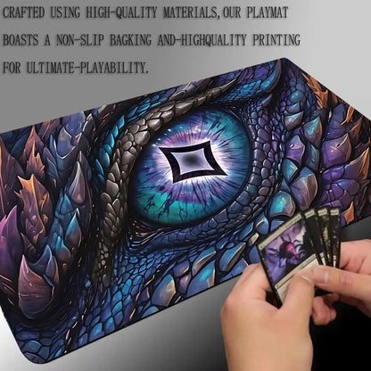 Red Dragon Eyes Mouse Pad The Magic Gathering Play Mats XXL Non-Slip TCG Playmat Rubber MTG DTCG CCG RPG Trading Cards Desk Mats