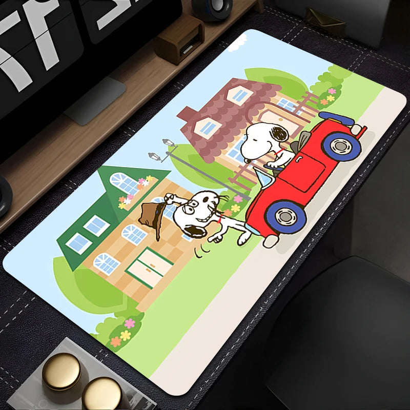 Mouse pad large Gaming Desk Mat Computer Keyboard desk pad Mats Non-slip rubber Game player PC carpet S-Snoopy Mousepad Kawaii