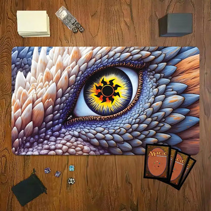 Red Dragon Eyes Mouse Pad The Magic Gathering Play Mats XXL Non-Slip TCG Playmat Rubber MTG DTCG CCG RPG Trading Cards Desk Mats