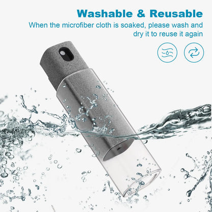 Microfiber Screen Cleaner Spray Bottle Set Mobile Phone Ipad Computer Microfiber Cloth Wipe Iphone Cleaning Glasses Wipes