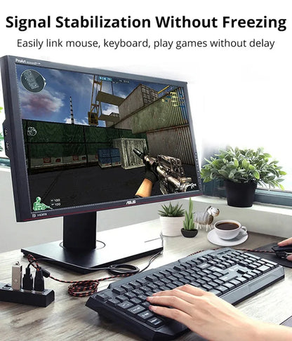 Switch Extension Hub 7-port USB2.0 Hub Computer USB Extension Hub One Drag Seven USB2.0 Splitter PC Laptop DesktopSwitch Extensi