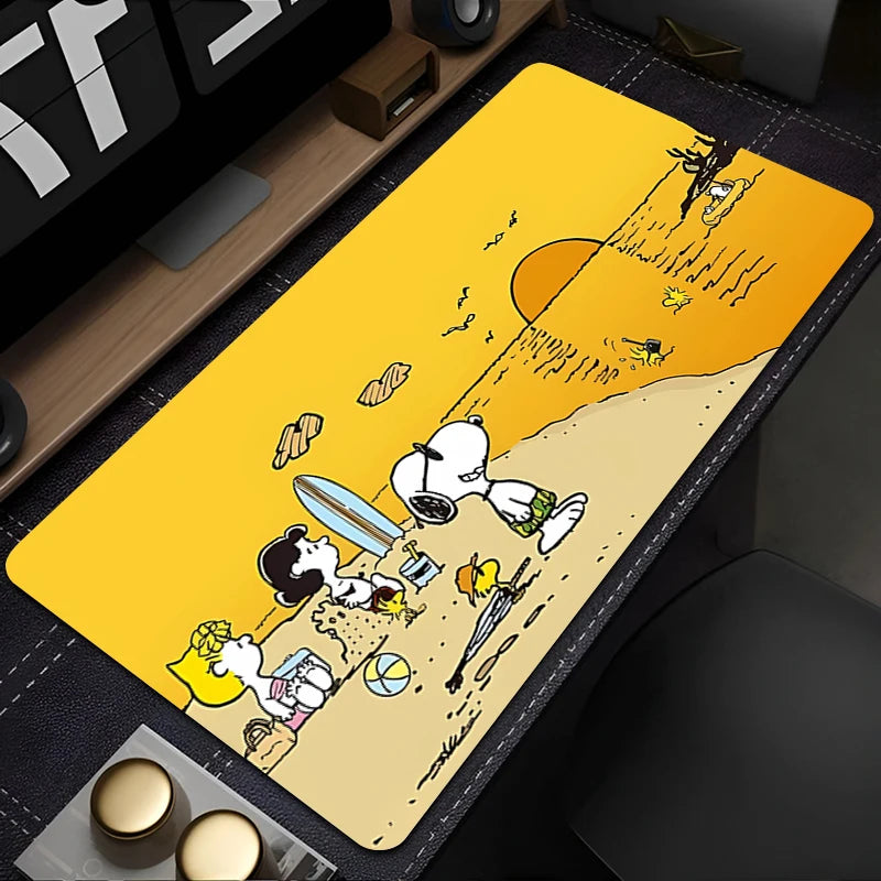 Mouse pad large Gaming Desk Mat Computer Keyboard desk pad Mats Non-slip rubber Game player PC carpet S-Snoopy Mousepad Kawaii