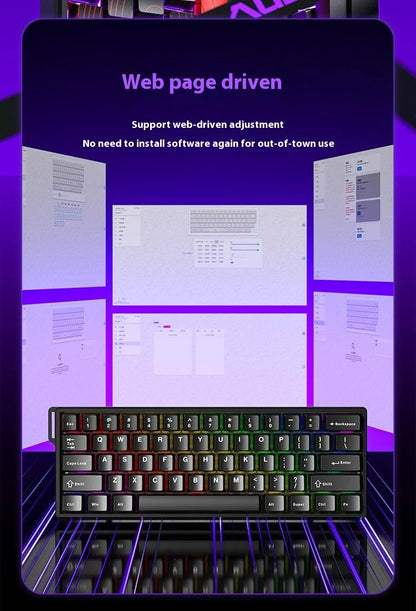 Aula Win68 HE Magnetic Switch MIni E-sports Gaming Keyboard 8k Wired Custom Hot Swap RGB Mechanical Keyboard for Pc Gamer Gift