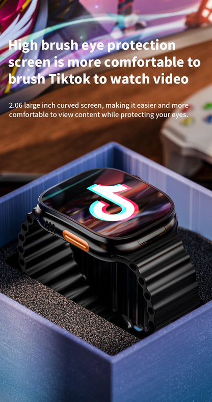 JC02 Pro Smart Watch 2.2 inch Amoled 4G/5G WIFI GPS Curved Screen 480*520 Display App Download Android 10 Sim Card Smartwatch