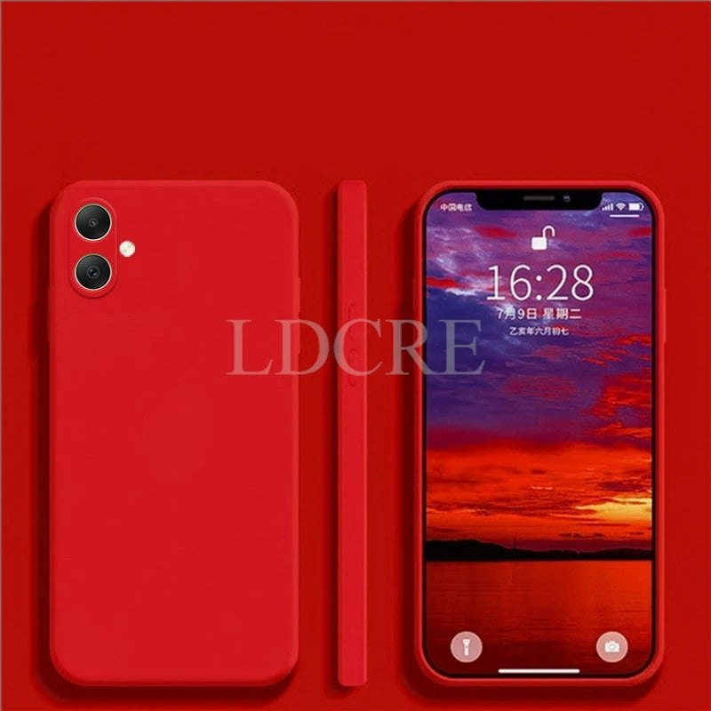 For Samsung Galaxy A06 Case Liquid Silicone Protective Samsung A06 A05 A04 Case TPU Plain Rubber Phone Case Galaxy A06 Cover
