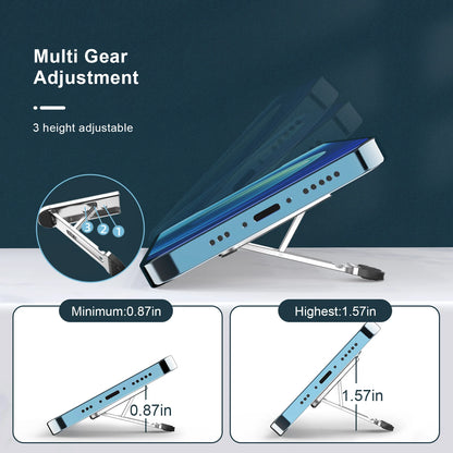 Oatsbasf Portable Laptop Holder Invisible Adhesive Non-slip Notebook Stand For Macbook Pro Air iPad Lenovo PC Cooling Tablet Leg
