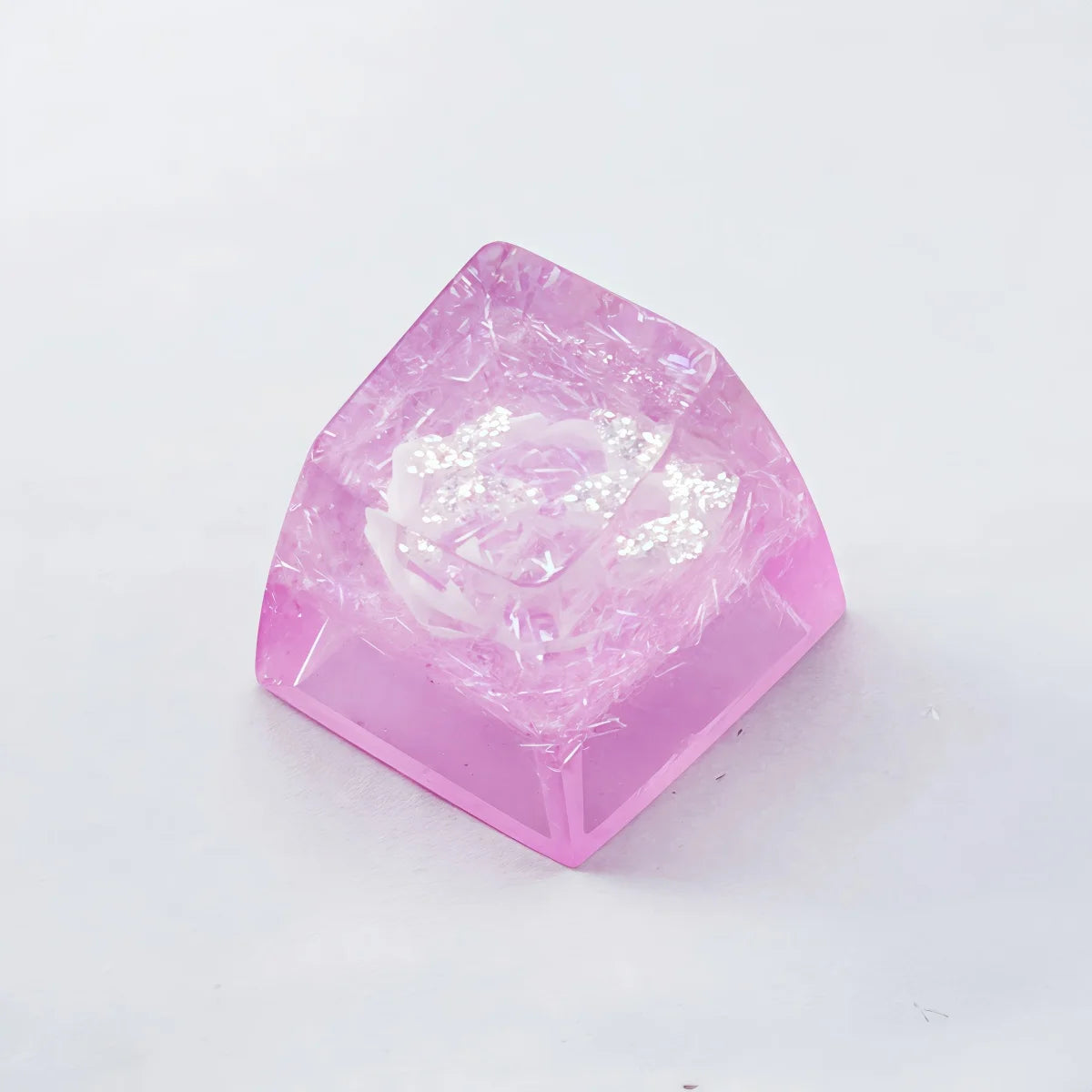 NEW Butterfly Custom Keycaps Resin Drip Glue Cherry Transparent Cross Shaft for ESC Game Mechanical Keyboard Keycap
