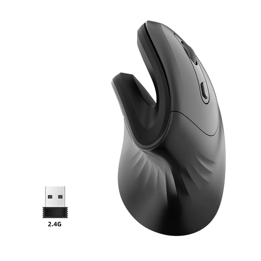Ergonomic 2.4G USB Wireless Vertical Mouse Battery Silent Wrist Healthy Mice Mause for Laptop Computer Office Work Gamin