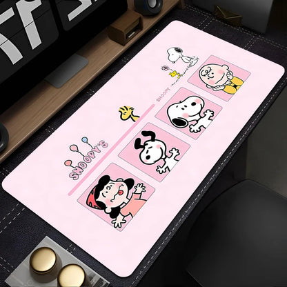 Mouse pad large Gaming Desk Mat Computer Keyboard desk pad Mats Non-slip rubber Game player PC carpet S-Snoopy Mousepad Kawaii