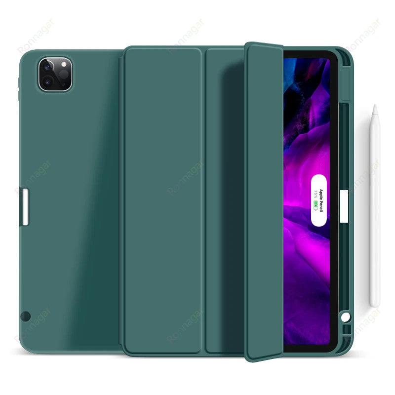 For iPad Air 5 Case ipad Air 4 iPad iPad 10th Generation Case iPad Pro 11 M1 M2 Silicone Stand Support 2nd Gen Pencil Charging