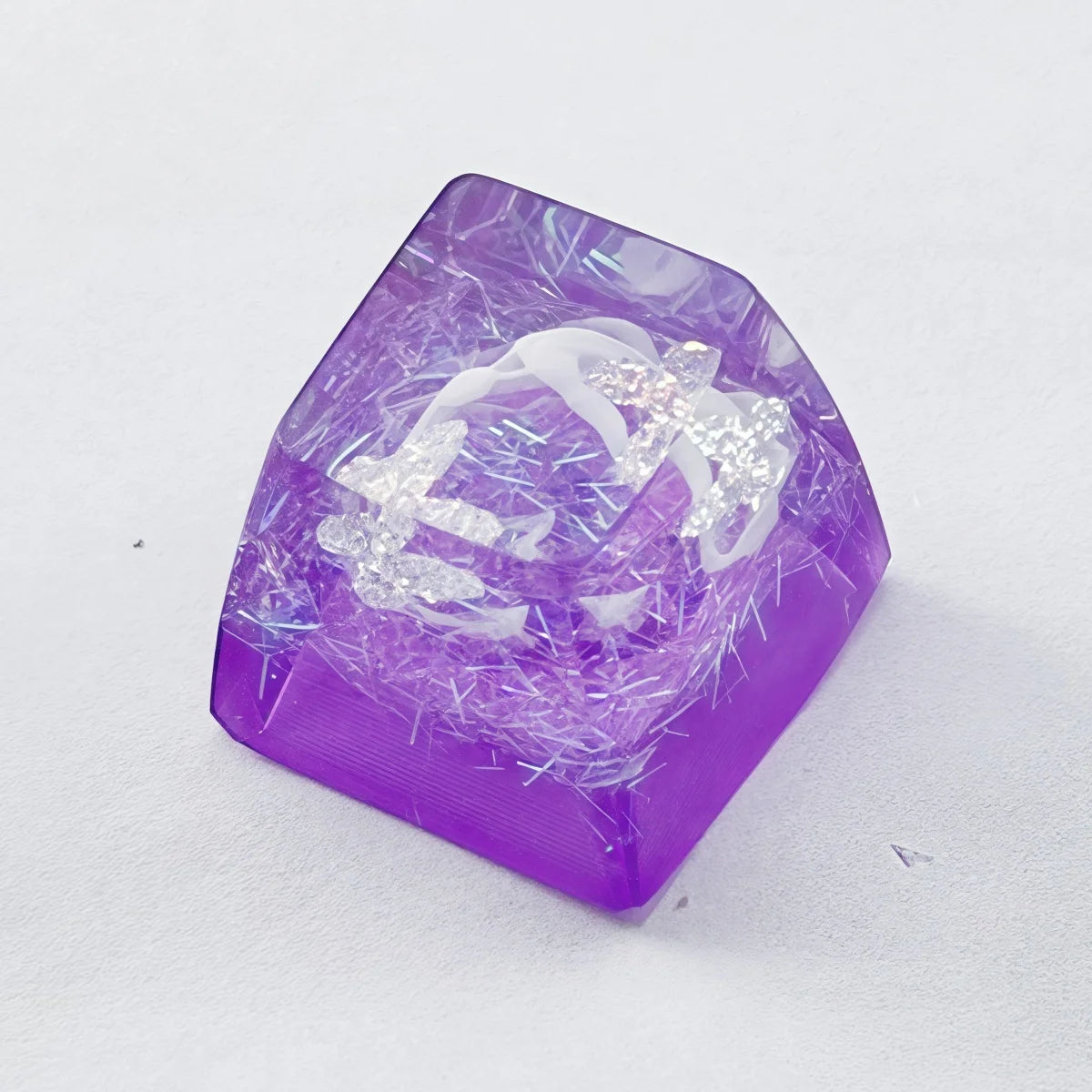 NEW Butterfly Custom Keycaps Resin Drip Glue Cherry Transparent Cross Shaft for ESC Game Mechanical Keyboard Keycap