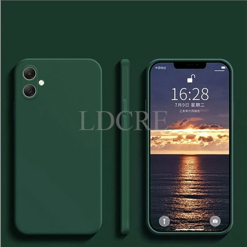 For Samsung Galaxy A06 Case Liquid Silicone Protective Samsung A06 A05 A04 Case TPU Plain Rubber Phone Case Galaxy A06 Cover