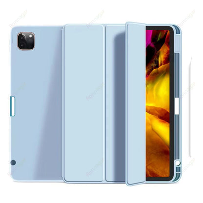 For iPad Air 5 Case ipad Air 4 iPad iPad 10th Generation Case iPad Pro 11 M1 M2 Silicone Stand Support 2nd Gen Pencil Charging