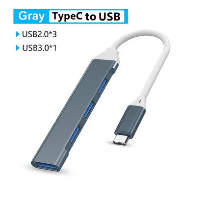 USB HUB USB C Type C HUB USB 3.0 2.0 Adapter Multi Splitter High Speed 5Gbps For PC Macbook Docking Station Computer Accessories